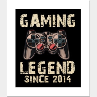 Gaming Legend 2014 Gamer Boys 7th Birthday Video Games 7 Boy Posters and Art